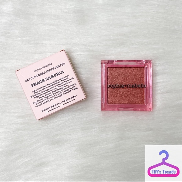 SOPHIA + MABELLE SATIN POWDER HIGHLIGHTER IN PEACH SANGRIA - Picture 5 of 6